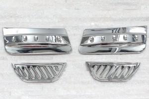 RANGE ROVER EVOQUE L538 2011-2014 PRZED LIFTINGIEM OZDOBNE NAKŁADKI HALOGENÓW PRZEDNICH