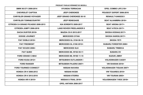 SKODA KAROQ 2017+ BAGAŻNIK DACHOWY BELKI DO RELINGÓW 137CM