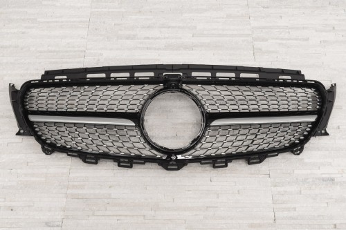MERCEDES E-CLASS W213 2016-2020 PRZED FACELIFTINGIEM GRILL DIAMOND CZARNY