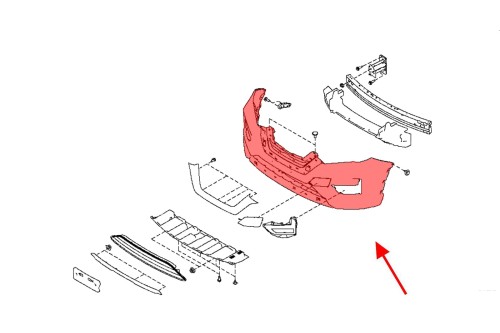 NISSAN X-TRAIL T32 2017+ PO LIFTINGU ZDERZAK PRZEDNI 62022-6FL0H