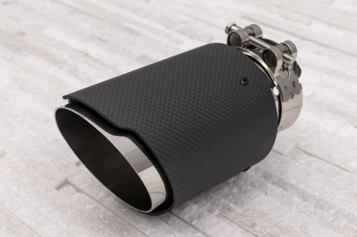 VW GOLF KOŃCÓWKA WYDECHU KARBON 64-67 MM L 170 MM