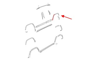 JEEP CHEROKEE V KL 2018-2023 PO LIFTINGU LISTWA BŁOTNIKA TYLNA LEWA 68315999AC