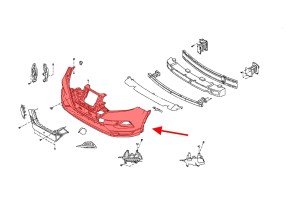 NISSAN QASHQAI II J11 2017-2021 PO LIFTINGU ZDERZAK PRZEDNI 62022-HV00H