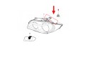 BMW SERIA 1 E82 COUPE 2007-2013 KOSTKA WTYCZKA LAMPY REFLEKTORA 61132359991