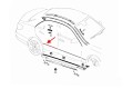 MERCEDES E-CLASS W212 2009-2013 PRZED FACELIFTINGIEM CHROMOWANA LISTWA TYLNYCH DRZWI PRAWA A2126903062