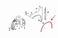 MERCEDES GLA X156 2014-2019 LISTWA PRZEDNIEGO BŁOTNIKA LEWA A1568852322