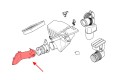 BMW SERIA 5 E60 E60N 2003-2010 KANAŁ DOLOTOWY POWIETRZA 13717521011
