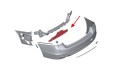 BMW SERIA 3 F30 2011-2018 USZTYWNIENIE TYLNEGO ZDERZAKA 51127256921
