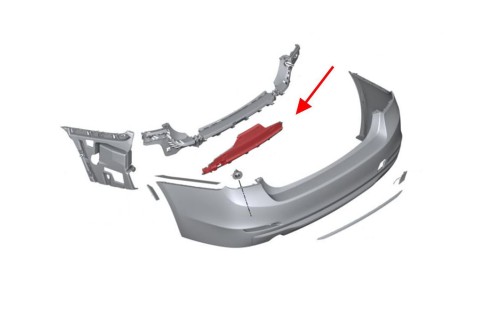 BMW SERIA 3 F31 2011-2018 USZTYWNIENIE TYLNEGO ZDERZAKA 51127256921