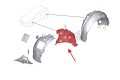 BMW SERIA 3 F30 2011-2018 MATERIAŁOWE NADKOLE PRZEDNIE LEWE CZĘŚĆ TYLNA 51717260699