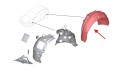BMW SERIA 3 F31 2011-2019 MATERIAŁOWE NADKOLE TYLNE LEWE 51717260293