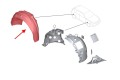 BMW SERIA 3 F30 2011-2018 MATERIAŁOWE NADKOLE TYLNE PRAWE 51717260294