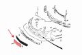 MERCEDES S-CLASS W221 2007-2013 MOCOWANIE PRZEDNIEJ TABLICY REJESTRACYJNEJ A2218850781