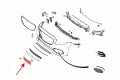 MERCEDES E-CLASS W213 2016-2020 PRZED LIFTINGIEM MOCOWANIE PRZEDNIEJ TABLICY REJESTRACYJNEJ A2138800200