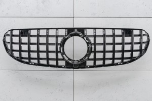 MERCEDES GLC C253 COUPE 2019-2022 PO FACELIFTINGU Z KAMERĄ GRILL GT PANAMERICANA CZARNY