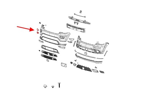 KRATKA HALOGENU PRAWA JEEP GRAND CHEROKEE WK2 2017+ 68261710AA (1-8-11-11)