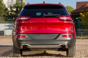 JEEP CHEROKEE V KL 2014-2018 PRZED LIFTINGIEM SPOILER TYLNEGO ZDERZAKA CZARNY PODWÓJNY WYDECH 68236953AA