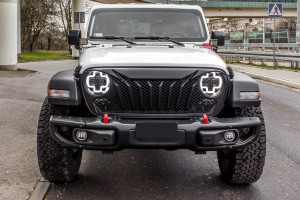 JEEP WRANGLER JL 2018+ ZDERZAK PRZEDNI RUBICON Z PDC POWYSTAWOWY