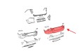 JEEP CHEROKEE V KL 2014-2018 PRZED LIFTINGIEM ZDERZAK TYLNY 4X PDC 68232318AB