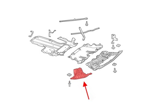 MERCEDES E-CLASS W213 2016-2020 PRZED LIFTINGIEM OSŁONA DOLNA PRZEDNIEGO ZDERZAKA PRAWA A2135200700