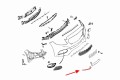 MERCEDES C-CLASS W205 2014-2018 LISTWA PRZEDNIEGO ZDERZAKA PRAWA CZARNA A2058852500