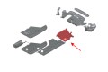 BMW SERIA 3 G21 2019+ MATERIAŁOWA OSŁONA PODWOZIA TYLNA LEWA 51757447212
