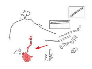 MITSUBISHI ASX 2010+ ZBIORNIK PŁYNU SPRYSKIWACZA 8260A276