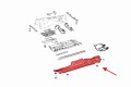 MERCEDES GLC X253 W253 2015-2020 PRZED FACELIFTINGIEM MATERIAŁOWA OSŁONA PODWOZIA LEWA A2536800107