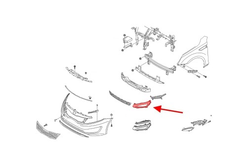 KIA OPTIMA III TF 2011-2013 PRZED LIFTINGIEM ZAŚLEPKA HALOGENU PRZEDNIEGO LEWA 865512T000