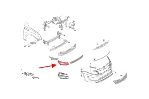KIA OPTIMA III TF 2010-2013 PRZED LIFTINGIEM ZAŚLEPKA HALOGENU PRZEDNIEGO PRAWA 865522T000 