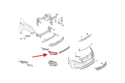 KIA OPTIMA III TF 2011-2013 PRZED LIFTINGIEM ZAŚLEPKA HALOGENU PRZEDNIEGO PRAWA 865522T000