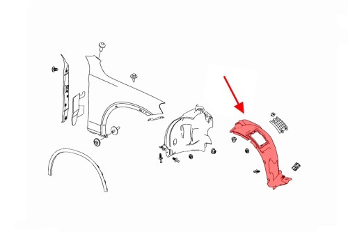 MERCEDES GLC X253 2015-2020 PRZED FACELIFTINGIEM NADKOLE PRZEDNIE PRAWE CZĘŚĆ PRZEDNIA A2536900230
