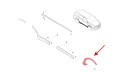 HYUNDAI SANTA FE III DM 2012-2018 LISTWA PRZEDNIEGO BŁOTNIKA PRAWA 87712B8000