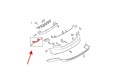 FORD FOCUS MK3 III 2010-2014 PRZED LIFTINGIEM ŚLIZG ZDERZAKA TYLNEGO LEWY BM51A17E851AG