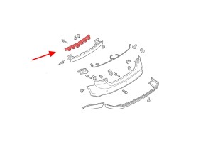 FORD FOCUS MK3 III 2010-2018 HATCHBACK ABSORBER TYLNEGO ZDERZAKA BM51A17B861AE
