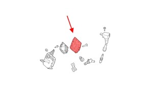 FORD GRAND C-MAX MK2 II DXA/CB7 2014-2019 PO LIFTINGU GÓRNA POKRYWA OBUDOWY KOMPUTERA F1F112A532AB