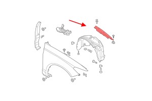 FORD FUSION MK2 II 2014-2022 USZCZELKA OSŁONA GÓRNA BŁOTNIKA PRAWA DS73A02078AC 