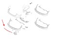HYUNDAI GRAND SANTA FE III 2012-2016 PRZED LIFTINGIEM DYFUZOR SPOILER TYLNEGO ZDERZAKA 86665B8000