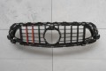 MERCEDES E-CLASS W213 AMG 2020+ PO LIFTINGU GRILL GT BRABUS STYLE CZARNY Z KAMERĄ