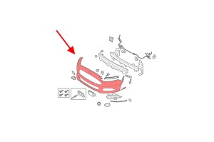 FORD MONDEO MK5 V 2014-2019 PRZED FACELIFTINGIEM ZDERZAK PRZEDNI DS7317757BAW