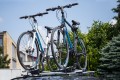 BAGAŻNIK UCHWYT ROWEROWY SREBRNY - DLA DWÓCH ROWERÓW