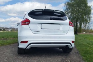 FORD FOCUS MK3 III 2014-2018 ST LINE HATCHBACK PO FACELIFTINGU LISTWA DYFUZORA ZDERZAKA TYLNEGO FIEJ17D52D