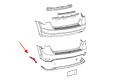 DODGE JOURNEY I 2008-2020 ŚLIZG TYLNEGO ZDERZAKA LEWY 5178413AF