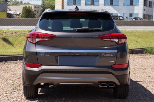 HYUNDAI TUCSON III TL 2015-2018 PRZED LIFTINGIEM ZDERZAK TYLNY DOLNY 86612D7000 POWYSTAWOWY
