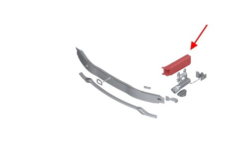 BMW SERIA 1 F20 2011-2019 ALUMINIOWE WZMOCNIENIE PRZEDNIEGO ZDERZAKA STREFA ZGNIOTU LEWA 51117266191