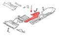 BMW X5 E70 2006-2013 MATERIAŁOWA OSŁONA PODWOZIA ŚRODKOWA 51757171390