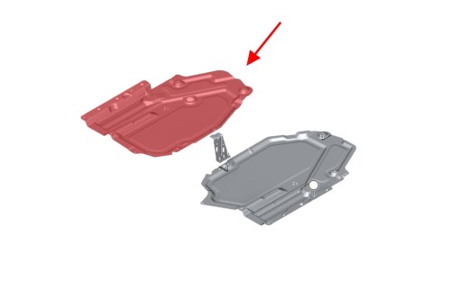 BMW X6 F16 2014-2019 MATERIAŁOWA OSŁONA TYLNA PRAWA 51757158405