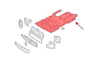 PORSCHE PANAMERA II 971 2016-2023 MATERIAŁOWA OBUDOWA DOLNA SILNIKA 9718225311K