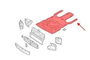 PORSCHE PANAMERA II 971 2016-2023 MATERIAŁOWA OSŁONA PŁYTA POD SILNIK 971825311F