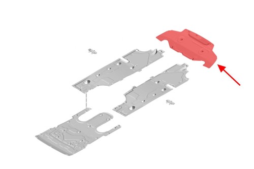 PORSCHE PANAMERA II 971 2016+ MATERIAŁOWA OSŁONA PODWOZIA TYLNA 971825505A.jpg